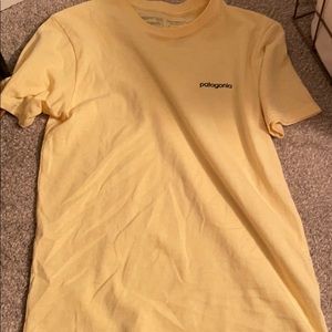 Yellow Patagonia t shirt